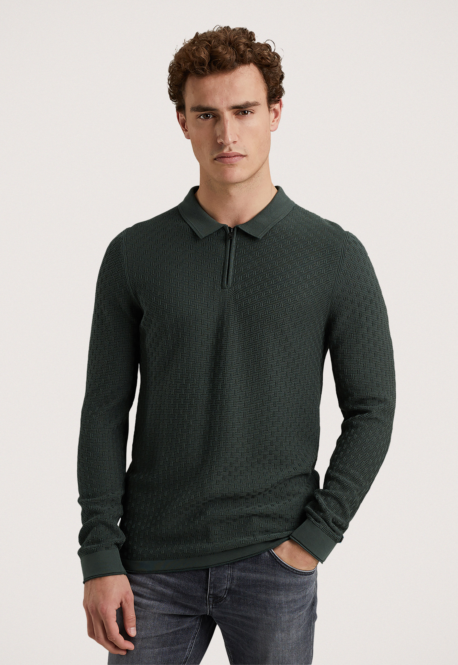 Cast iron Long Sleeve Polo