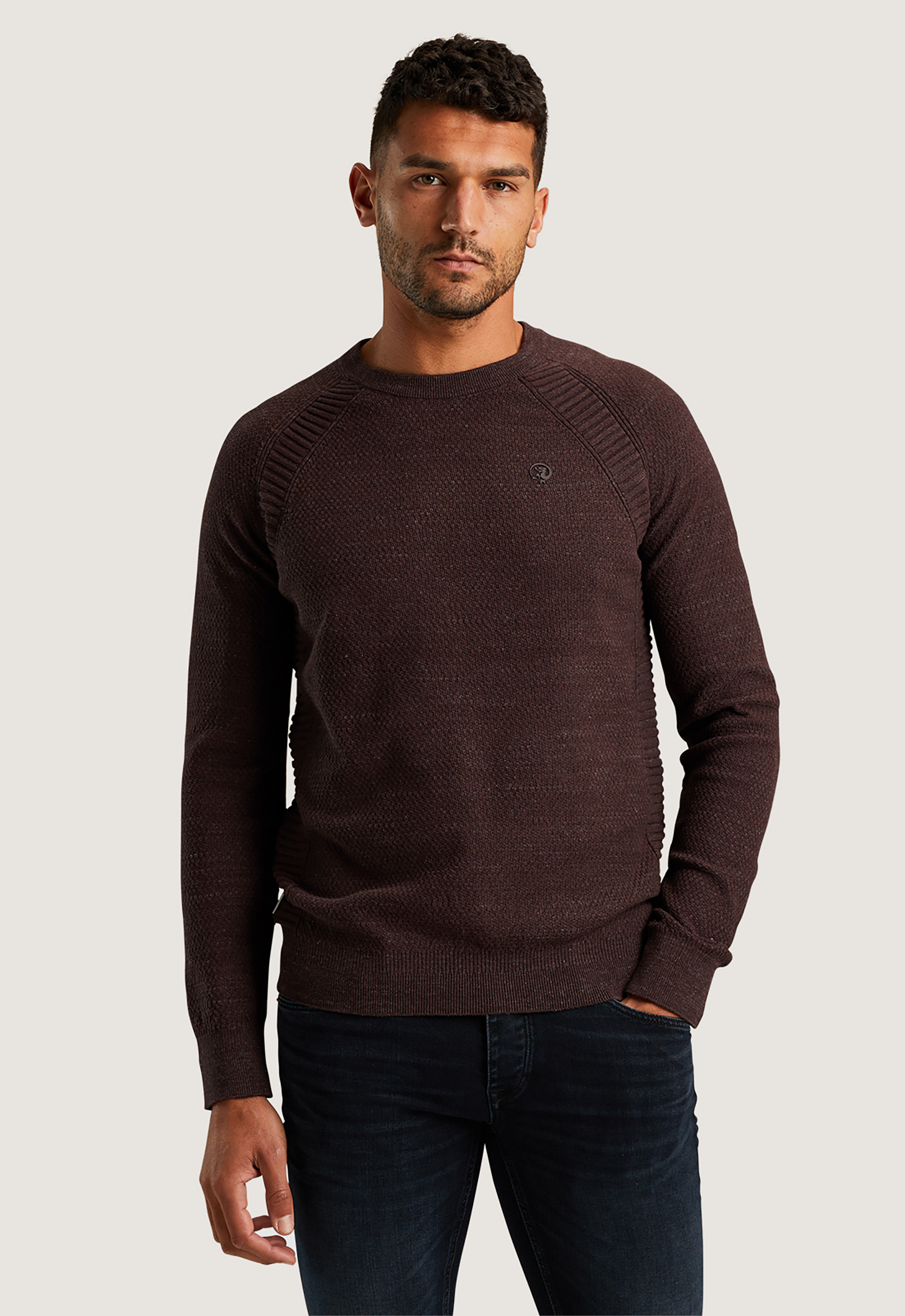 Cast iron Crewneck Co Heather Plated Trui