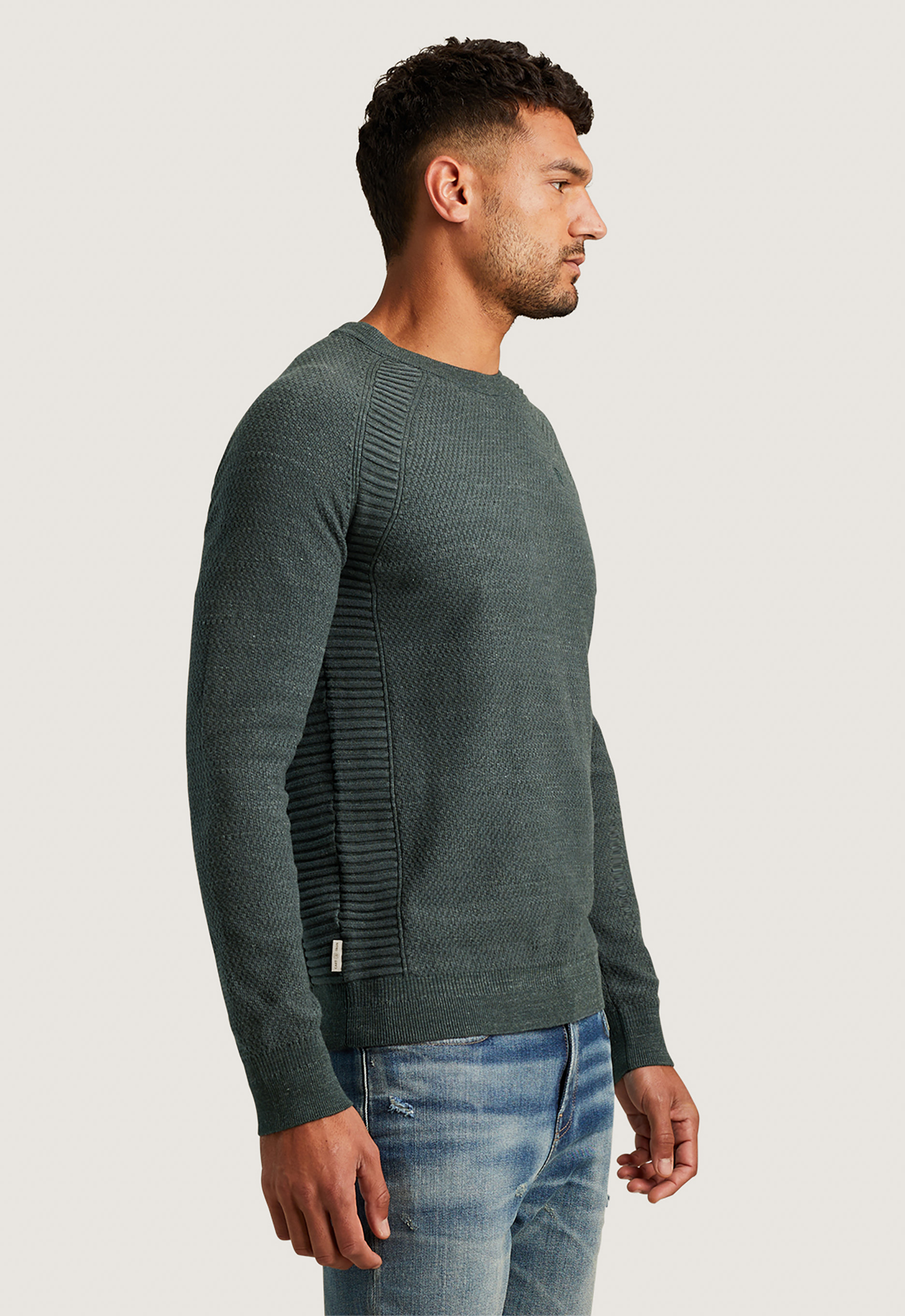 Cast iron Crewneck Co Heather Plated Trui