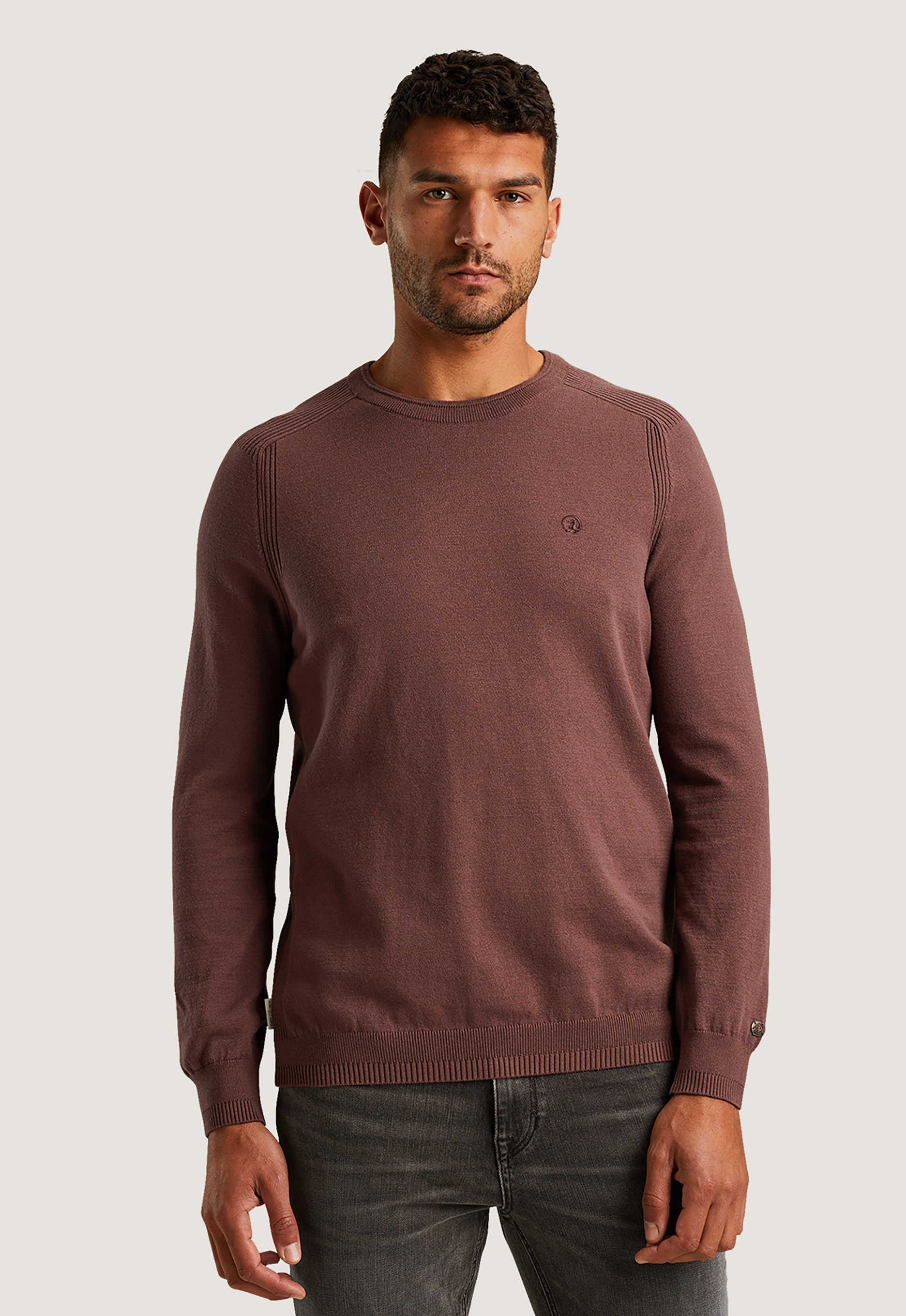 Cast iron Crewneck Stretch Trui