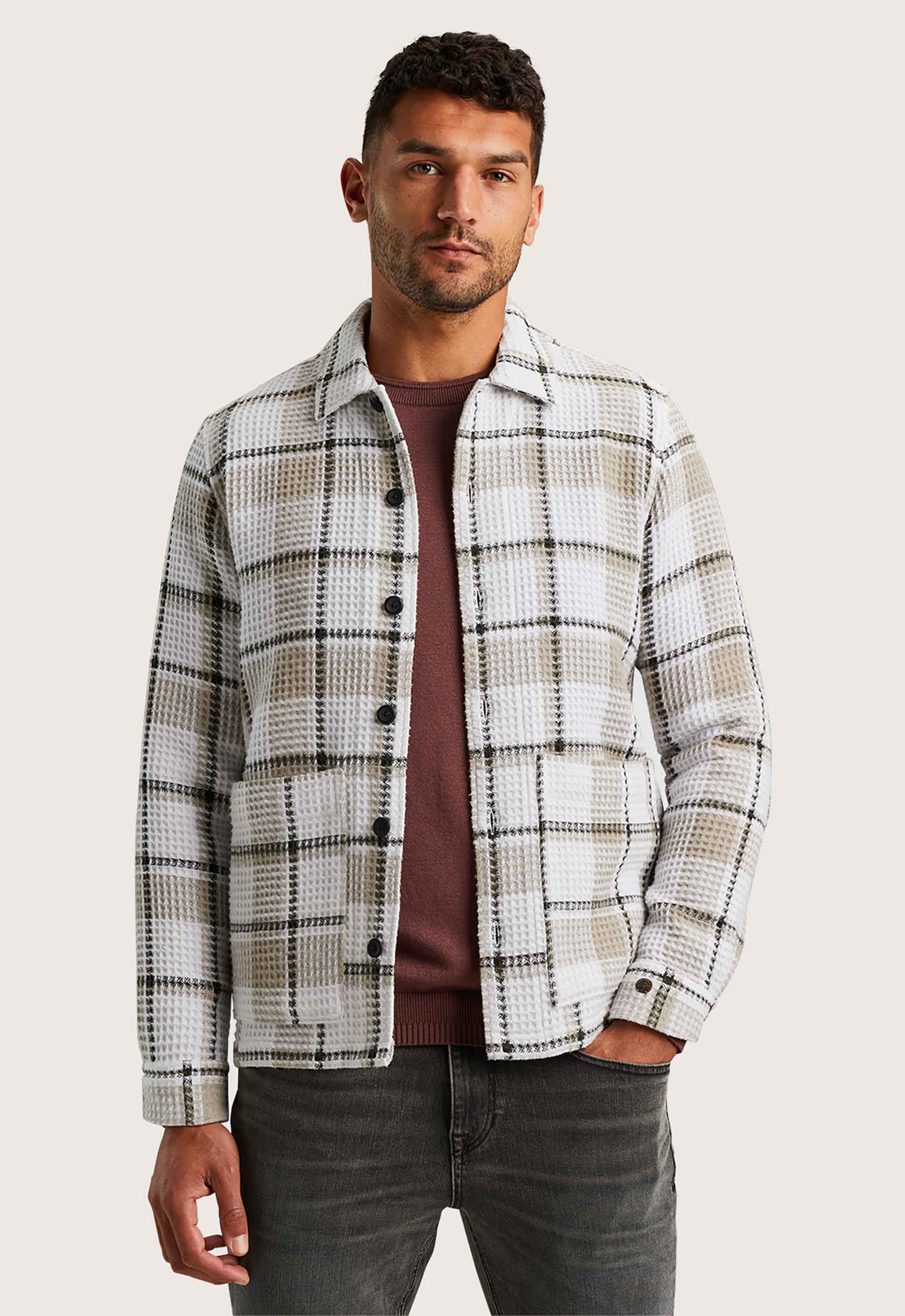 Cast iron Dobby Check Overshirt