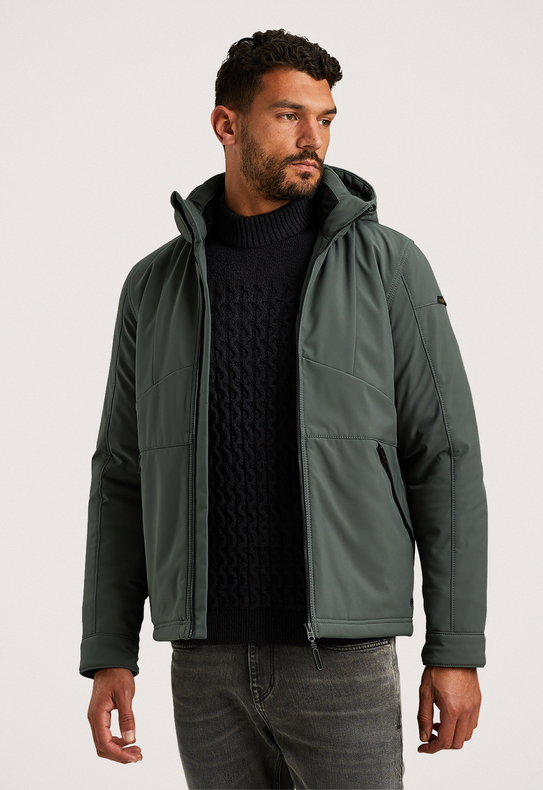 CAST IRON Heren Jassen Short Jacket Softshell Superbolt Groen