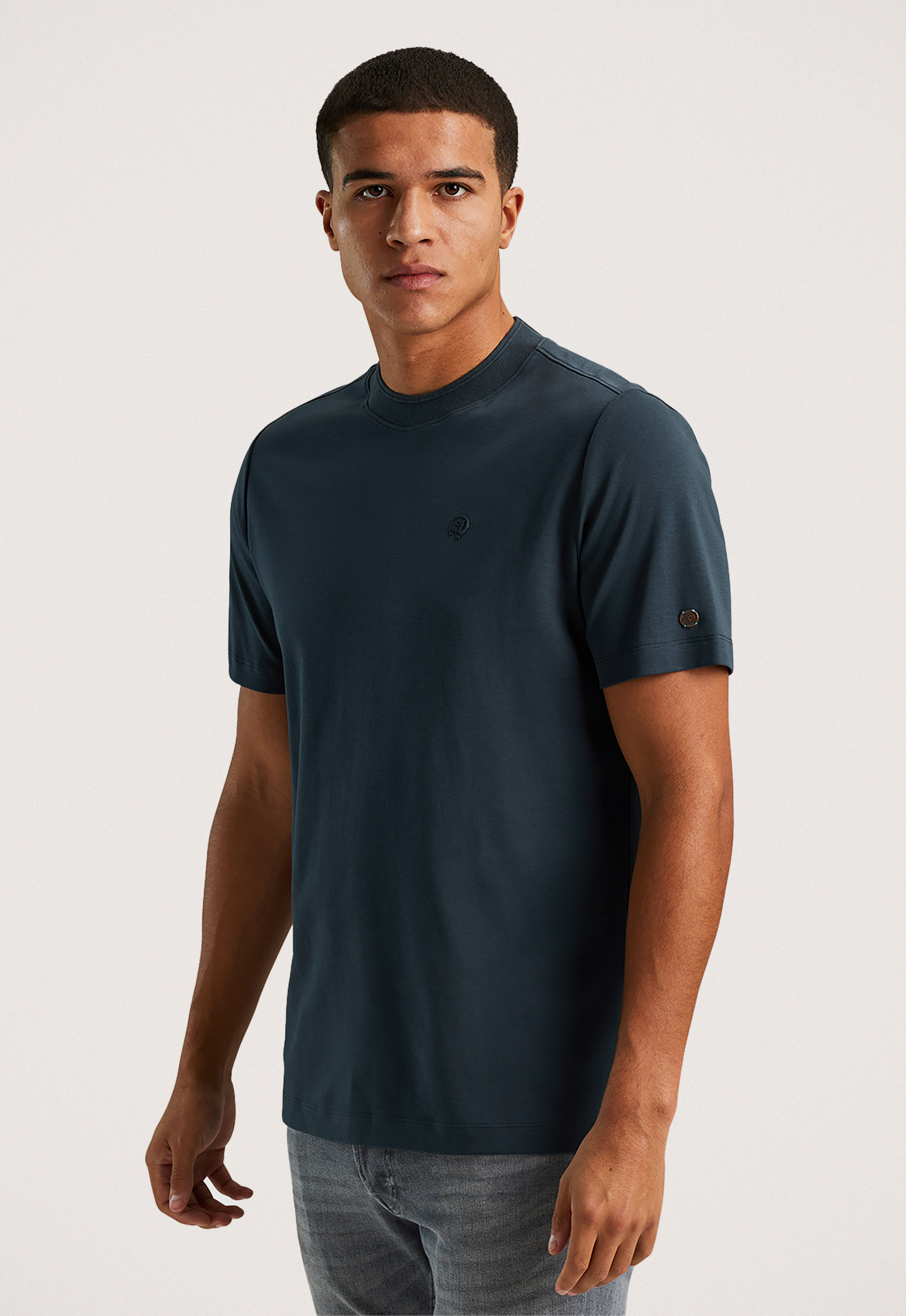 Cast iron R-neck Regular Interlock T-shirt