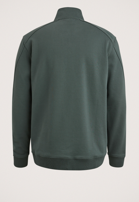 Half Zip Collar Terry Sweater