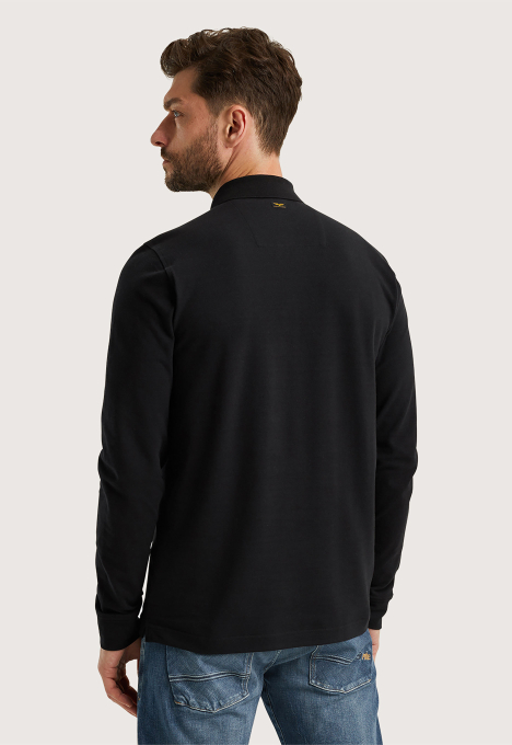 Peached Pique Stretch Polo Longsleeve 