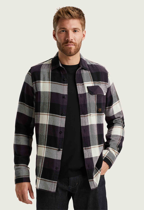 Flanel Twill Check Overshirt 