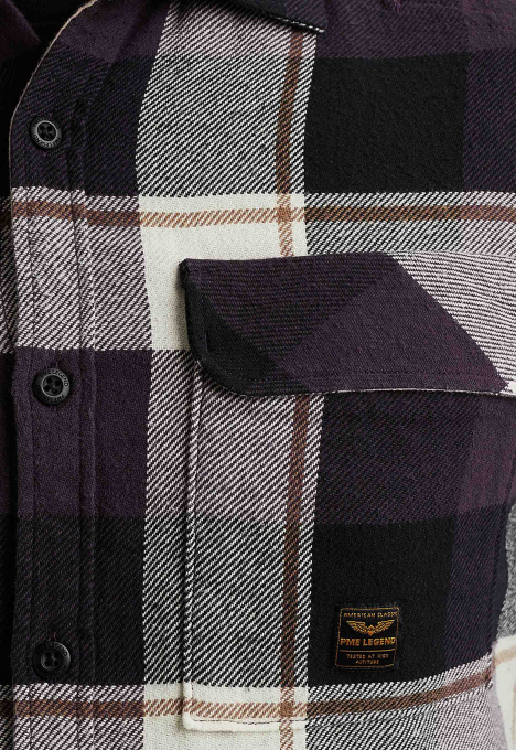 Flanel Twill Check Overshirt 