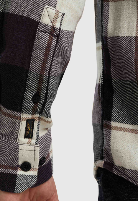 Flanel Twill Check Overshirt 