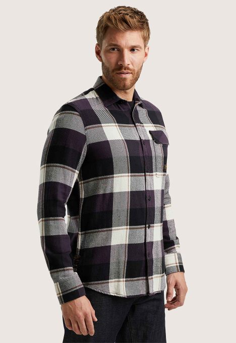 Flanel Twill Check Overshirt 