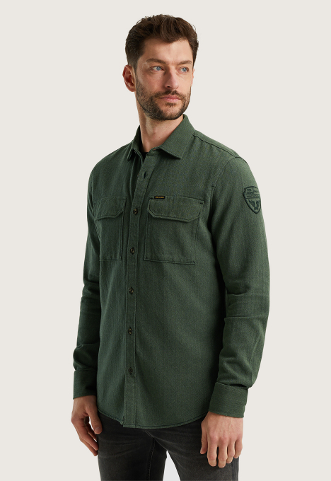 Flanel Herringbone Weave Overshirt