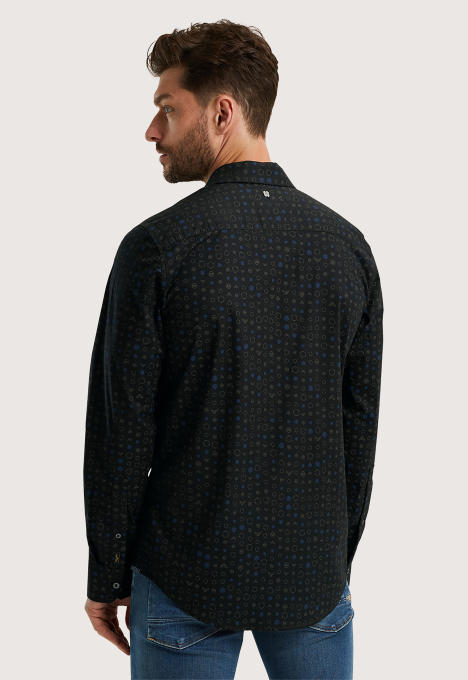 Print on poplin stretch Overhemd