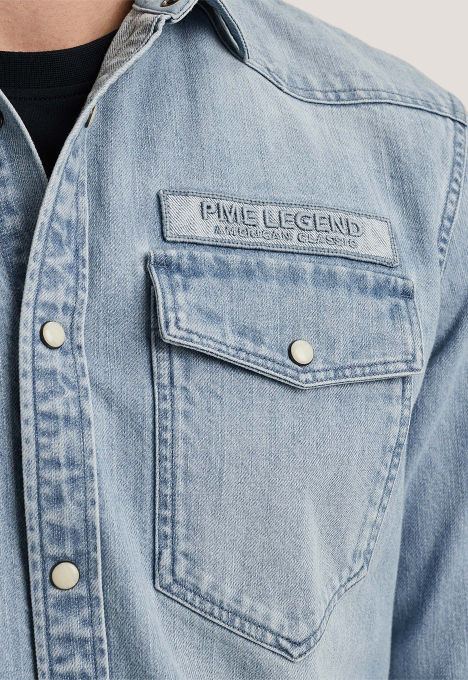 Denim Badge Overshirt