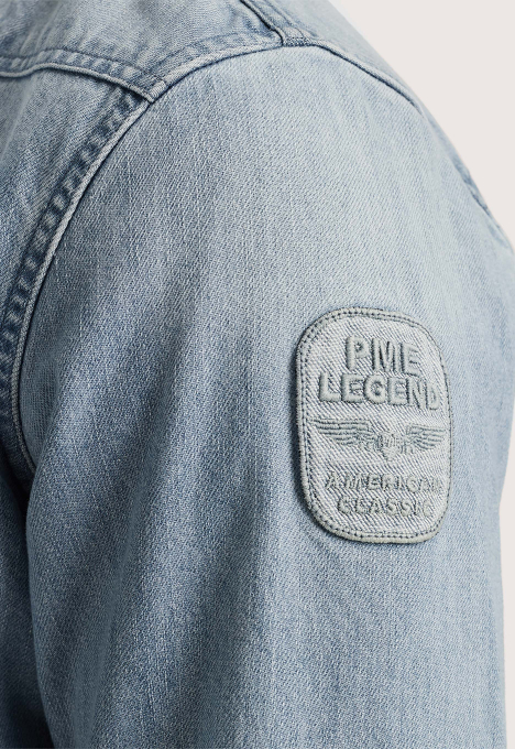 Denim Badge Overshirt