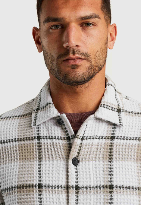 Dobby Check Overshirt 