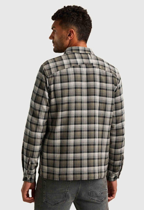 Dobby Yarn Dyed Check Overshirt 