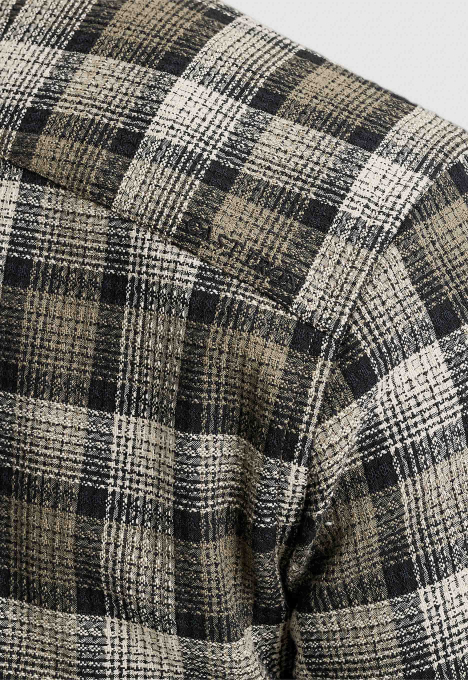 Dobby Yarn Dyed Check Overshirt 