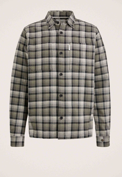 Dobby Yarn Dyed Check Overshirt 