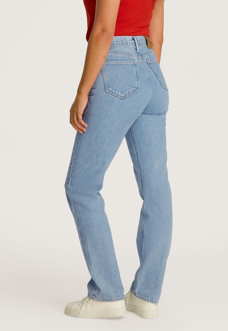 High Rise Straight Jeans