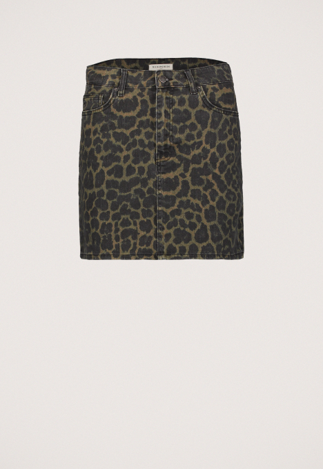 Fauve Leopard Skirt