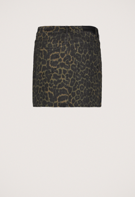 Fauve Leopard Skirt