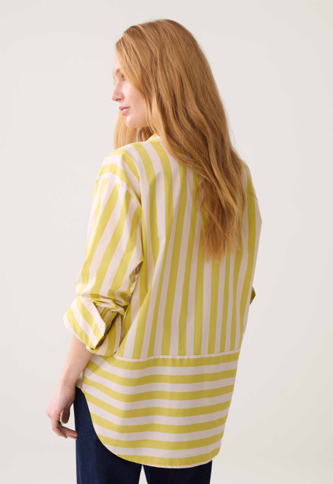 Printed Stripe Blouse