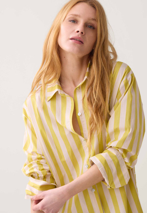 Printed Stripe Blouse