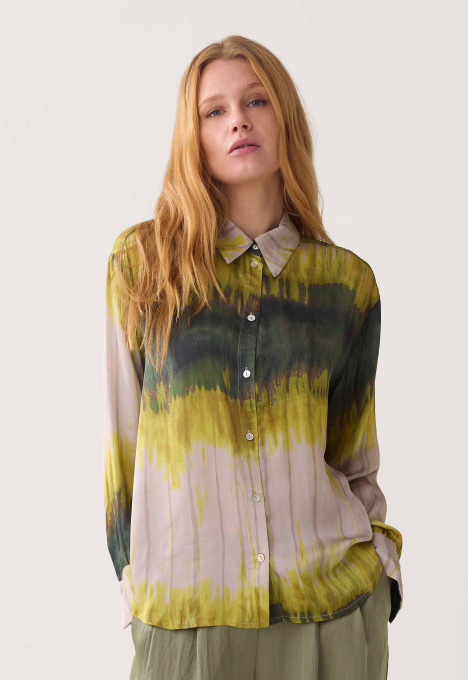 Tie Dye Stripe Blouse