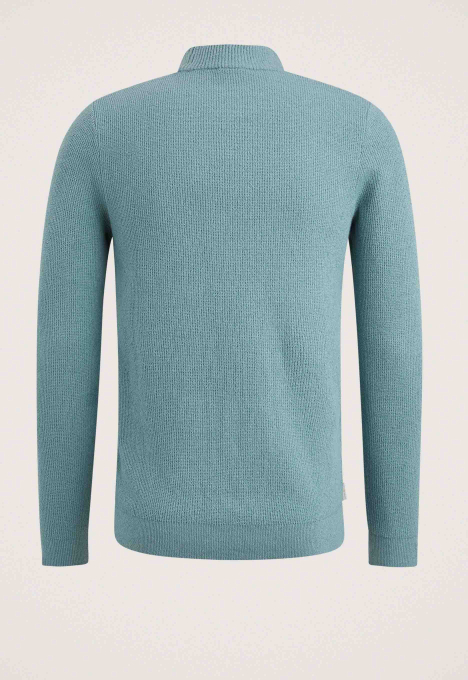 Mock Neck Fine Bouclé Trui