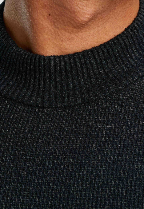 Mock Neck Fine Bouclé Trui