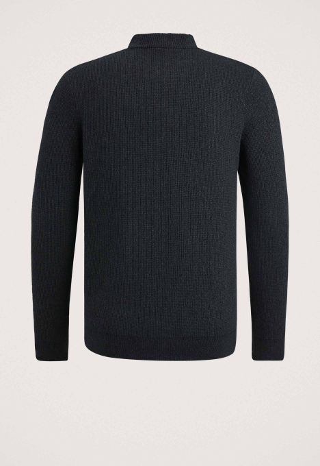 Mock Neck Fine Bouclé Trui