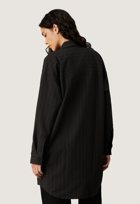 Soft Crepe Pinstripe Jurk