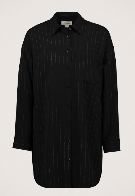 Soft Crepe Pinstripe Jurk