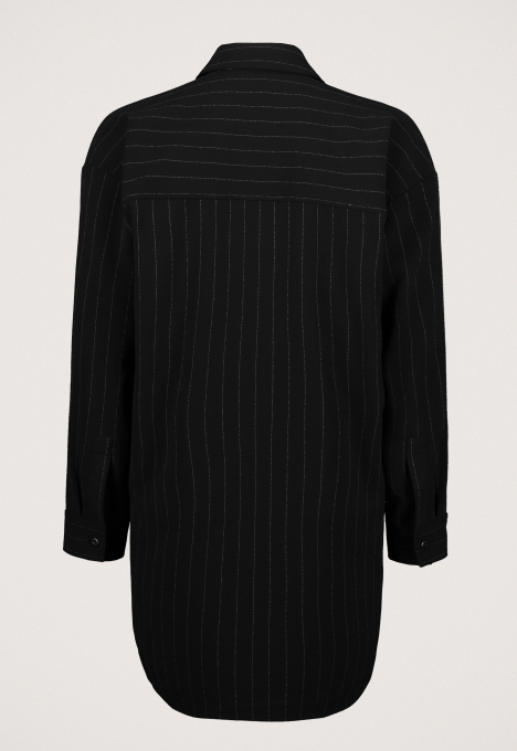 Soft Crepe Pinstripe Jurk