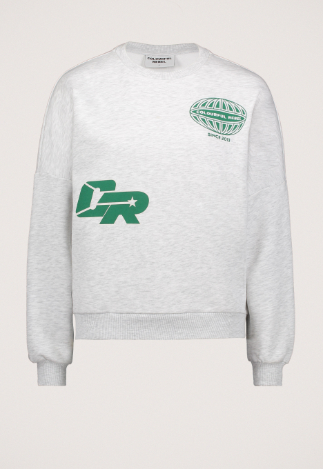 Racer Logo Dropped Shoulder Sweater