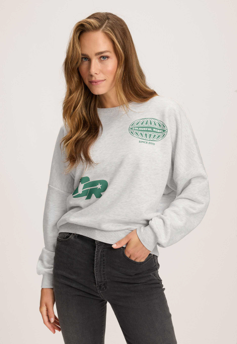 Racer Logo Dropped Shoulder Sweater