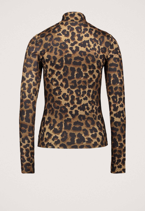 Neyo Leopard Peached Turtle Top