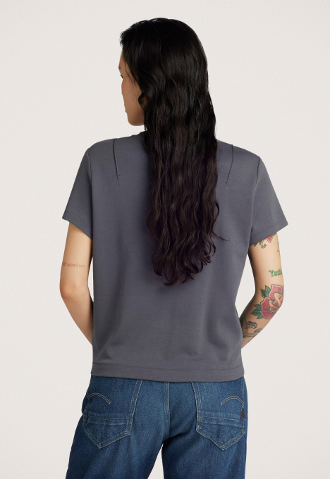 Pintucked Tapered Top