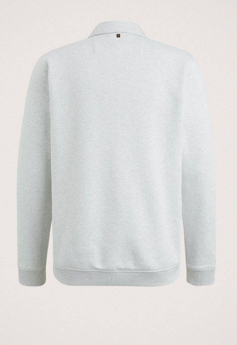 Half Button Collar Brushed Fleece Sweater