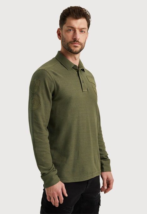 Cargo Style Polo Longsleeve