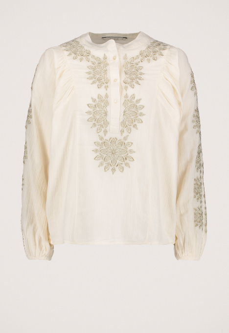 Gold Lurex Embroidery Blouse