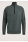 Half Zip Heather Plated Blend Trui