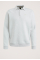 Half Button Collar Brushed Fleece Sweater