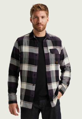 Flanel Twill Check Overshirt 