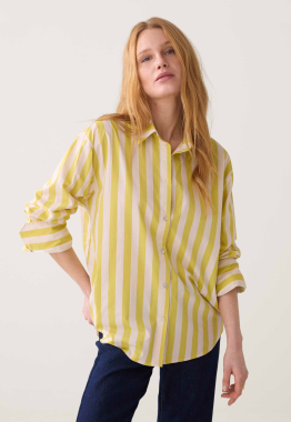 Printed Stripe Blouse