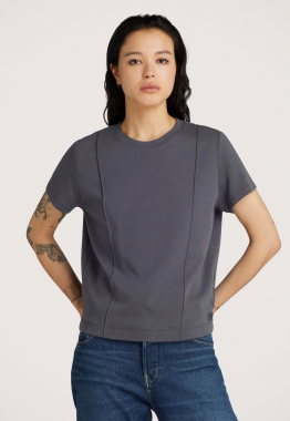 Pintucked Tapered Top