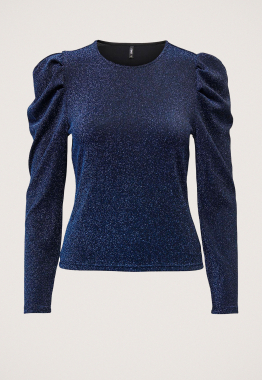 Rich Glitter Puff Top