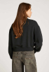 Boxy Cropped Badge 1/4 Zip Sweater