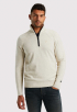 Half Zip Collar Heather Trui