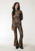 Leopard Peached Extra Flare Broek