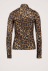 Neyo Leopard Peached Turtle Top